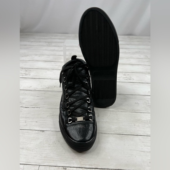 Balenciaga Men’s Arena High Size 41 EU / 8 US Black Trainer Shoes - Picture 3 of 14